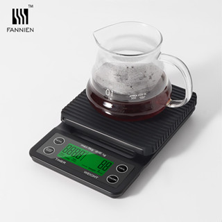 臺灣咖啡職人推薦｜V60手沖專用電子秤 0.01g精準+自動計時 防滑耐熱墊 家用/商用/烘焙三用