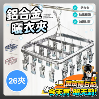 鋁合金曬衣夾 夾晾衣架 曬襪架 曬襪子神器 曬衣夾 鋁製衣架 曬襪夾 不鏽鋼曬衣架 鋁合金晾曬架 防風曬衣架 曬內褲
