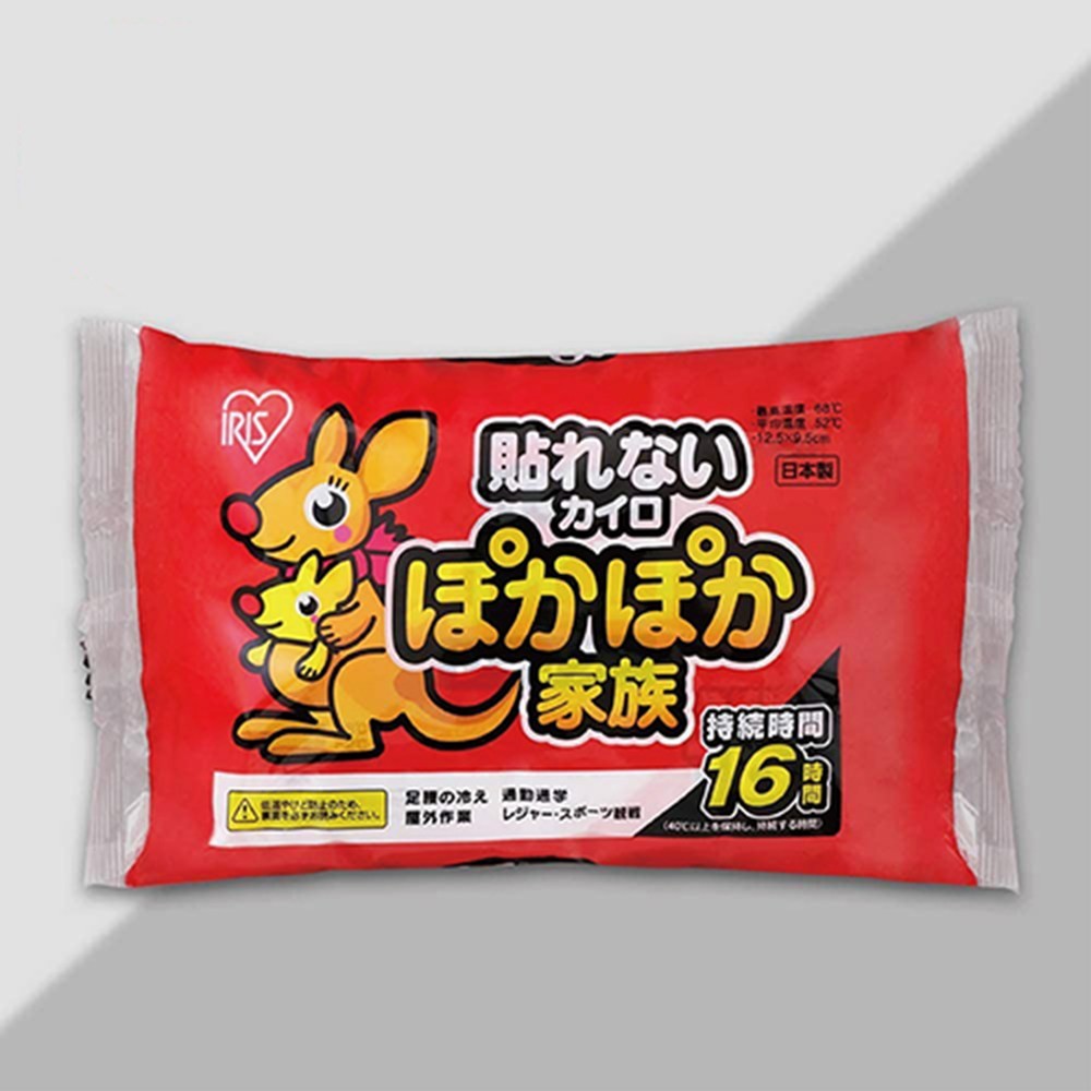 日本IRIS 袋鼠家族暖暖包10入裝 PKN-10R