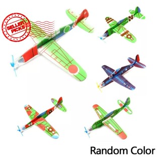 泡沫飛機魔術飛機模型投擲泡沫紙創意滑翔機玩具拼圖飛機 V4i3