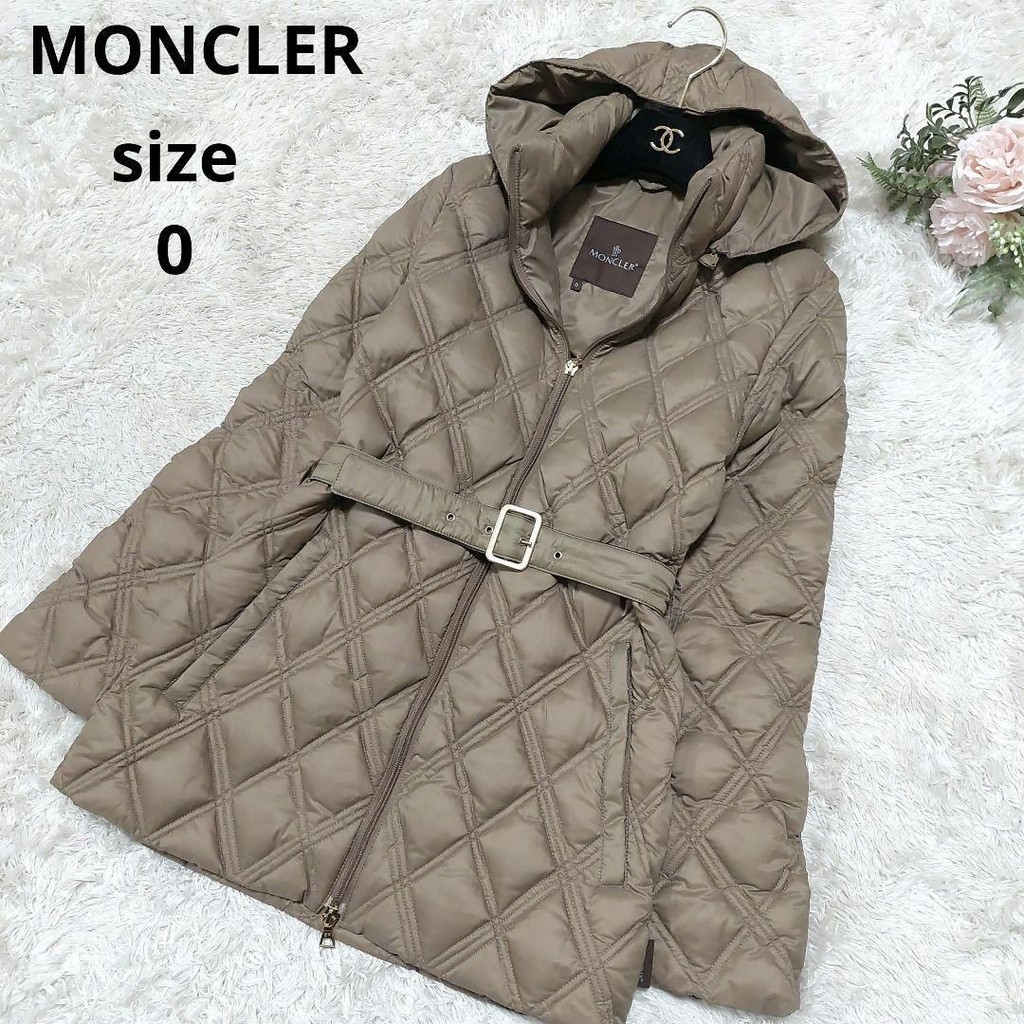 二手 - 法國 Moncler 卡其棕羽絨外套 0