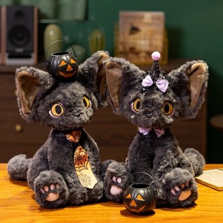 ஐ 現貨ஐ Devon Rex 貓公仔 卷貓黑貓娃娃 可愛娃娃 卡通玩偶 枕頭超軟 生日禮物 交換 安撫娃娃 毛絨玩具