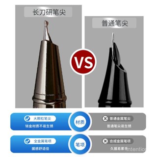 [清倉處理]永生明尖長刀研鋼筆專業級美工書法筆特大銥粒純手工打磨練字作品