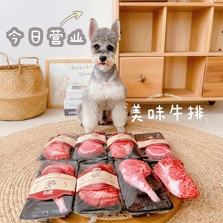 2025新款解壓發聲寵物玩具模擬牛排解悶發洩洩洩耐咬玩具狗玩具減壓聲音寵物玩具模擬牛排狗解決方案20250420