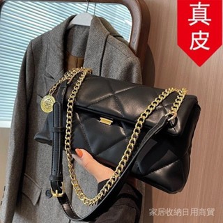 1〖特價〗香港代購真皮複古包包 女2025 小眾菱格鏈條小方包 高階感時尚單肩包 簡約 時尚 流行 百搭 品質 爆款包包