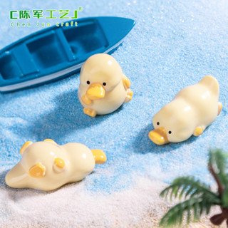 微景觀✨ 可愛胖胖鴨嘴獸公仔 沙灘造景diy裝飾品配件桌麵小擺件 樹脂萌寵小物