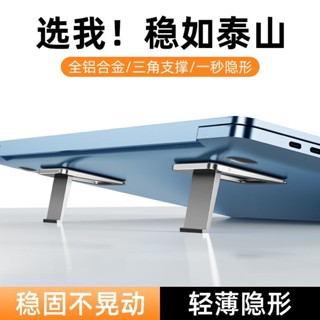迷你筆記本支架手提電腦支撐架隱形背貼便攜式桌面增高散熱託架子Mini notebook stand, laptop su