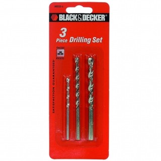 BLACK+DECKER 三件式石材鑽頭組