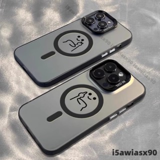 磁吸惡搞 iphone保護殼 適用 蘋果iphone16 15 14 13 12 11 pro max ins情侶手機殼