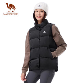 CAMEL SPORTS駱駝 保暖羽絨背心 百搭棉襖馬甲