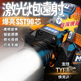 戶外遠射燈 99999K爆亮燈 感應頭燈 強光頭燈 變焦頭燈 頭戴式探照燈 釣魚燈 LED強光燈#GIJKKGJO