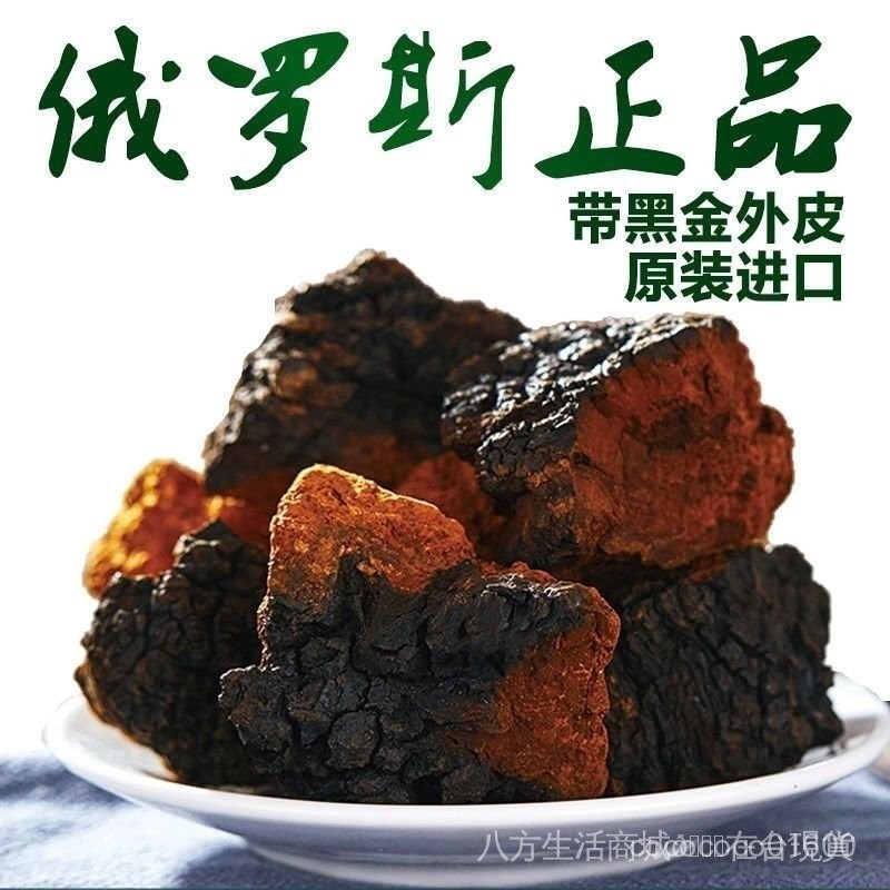 正宗俄羅斯樺樹茸樺褐孔菌白樺茸黑金顆粒原裝野生進口養生好茶 送禮推薦