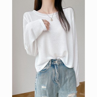 《現貨下單》【店鋪熱銷】防曬衣服女夏季新款透視罩衫寬鬆防紫外線冰絲薄款長袖t恤ins上衣