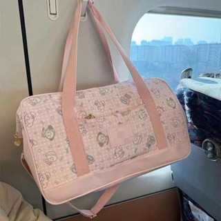 手提平板包 平板包 11吋 甜美可愛mikko手提包大容量旅行袋可摺疊高顏值卡通行李箱整理包