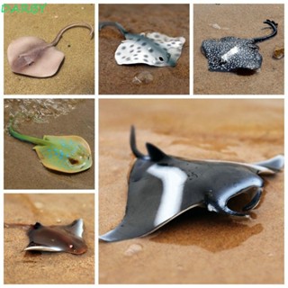 DARBY曼塔雷模型,模擬魚模型海洋動物人物,微型認知教育海洋生物行動小雕像兒童玩具