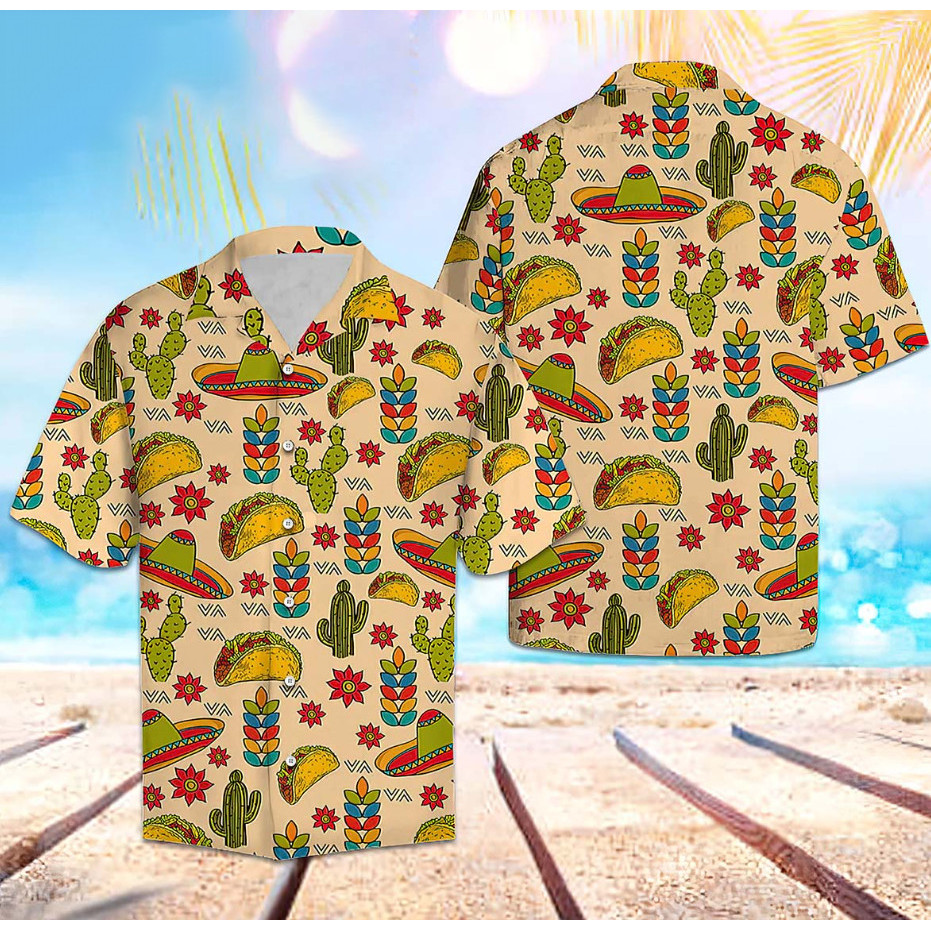 Tacos Taco Bell 夏威夷襯衫尺寸 S-5XL