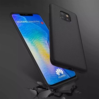 華為 CASE HUAWEI MATE 20 PRO 軟殼豪華碳纖維超薄保護殼防熱奢華碳