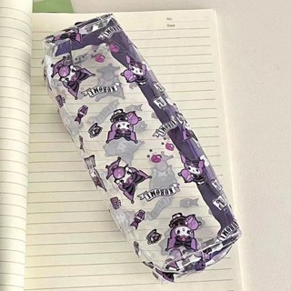 ins庫洛米印花筆袋可愛卡通鉛筆袋防水大容量文具袋學生用品