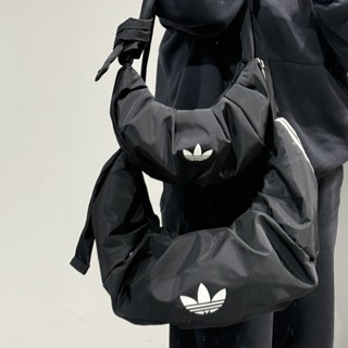 -EJ- 現貨 ADIDAS 皺摺牛角包 手提包 斜揹包 肩揹包 可調節 三葉草 KA9266 KA9271
