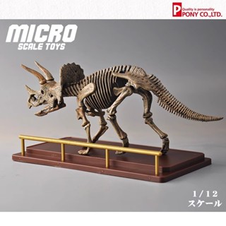 PONY日本正品代購1/12食玩兵人配件博物館恐龍動物展示臺場景模型