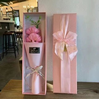 母親節禮物康乃馨香皂花玫瑰花束禮盒送男女朋友老師媽媽生日禮物