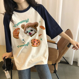 【現貨！當天出】韓版短袖 插肩袖t恤 女生T恤 加大碼寬鬆上衣 韓國短袖 韓系ins風 夏天百搭短tee 正韓女裝