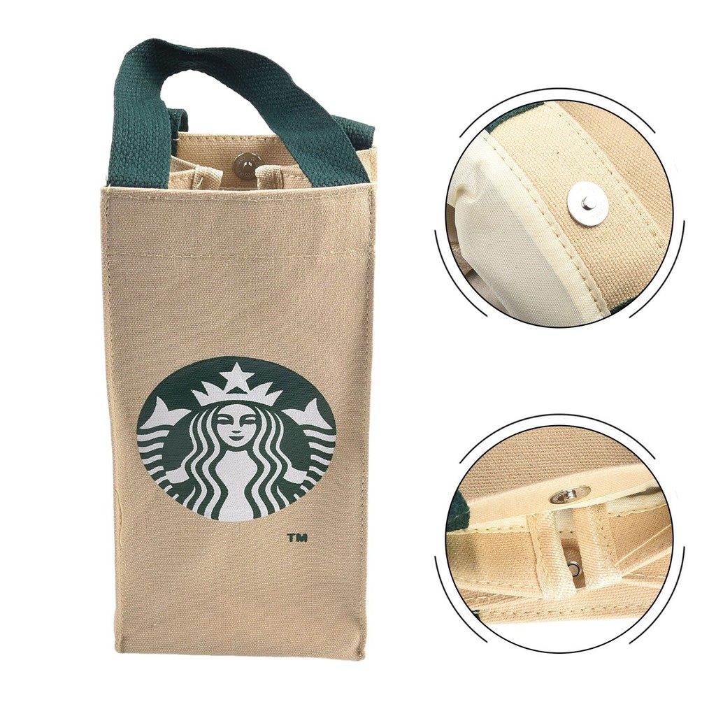 STARBUCKS 【熱賣】星巴克帆布水壺袋保溫杯托特包