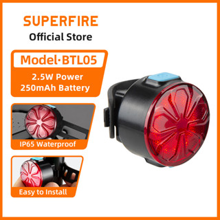 SUPERFIRE神火 BTL05 2.5W 自行車燈 USB 充電尾燈安全夜間騎行警告公路山地自行車配件