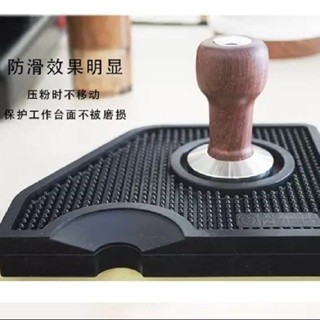 咖啡壓粉墊防滑轉角墊填壓器填壓座吧臺全矽膠咖啡機手柄墊