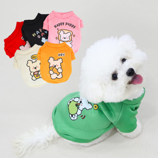 Pet clothing 原創寵物衣服可愛小狗卡通圓領衛衣加絨超萌貓咪狗狗通用衣服 新款 現貨 25.4.11