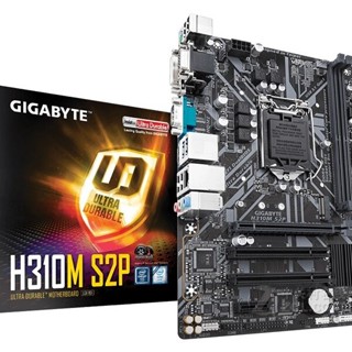 【Gigabyte/技嘉】全新盒裝H310M-S2P主機板PCIE 帶9針列印口支援8代9代