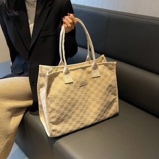 新款高品質大容量帆布包包女 新款時尚百搭單肩托特包 ins洋氣媽咪手提購物袋