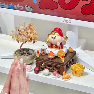 免運【店鋪熱銷】財神爺 新年擺飾 入厝禮物 治癒情緒 穩定器財神爺 小擺件發財樹 辦公室桌面招財 工位電腦裝飾品