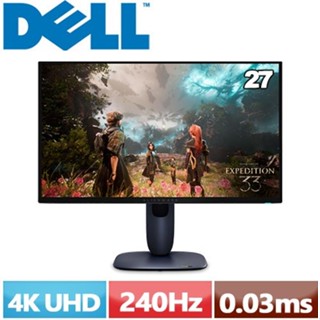 DELL 27型 Alienware AW2725Q-3Y 4K QD-OLED 遊戲專用顯示器