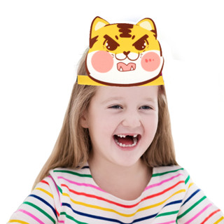 現貨【表演頭飾】 兒童節動物幼兒園表演道具裝扮 cos卡通頭飾老虎青蛙兔子頭套帽子