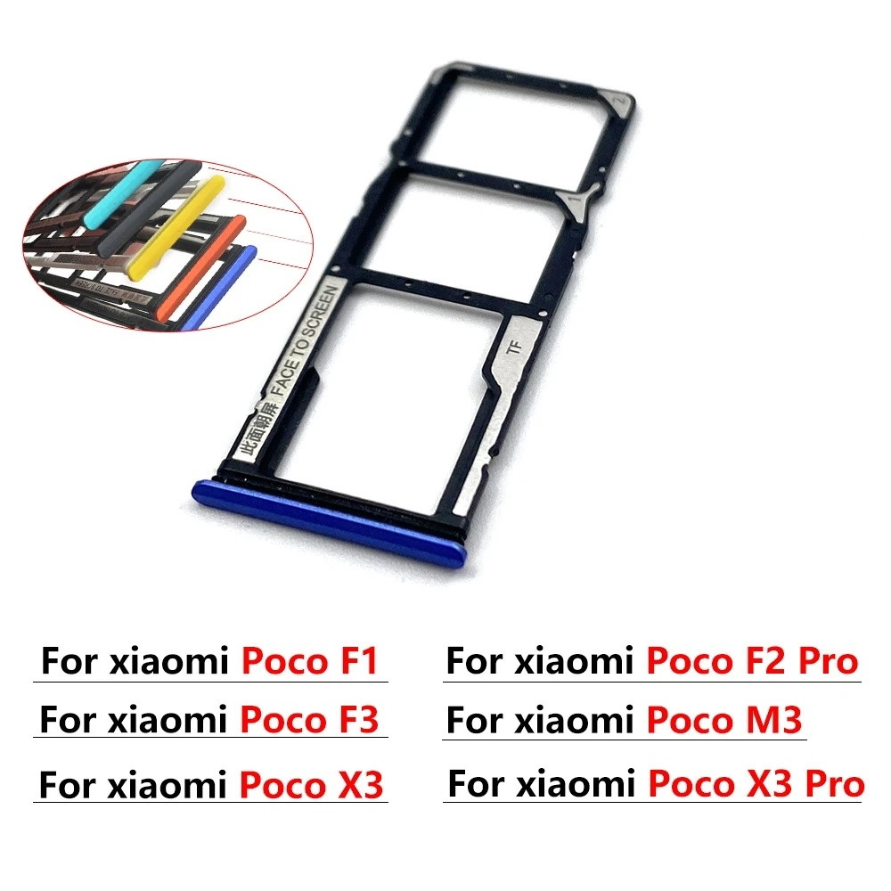 XIAOMI 適用於小米 Poco X3/X3 NFC F2 Pro POCOHONE F1 SIM 卡托盤芯片抽屜插槽