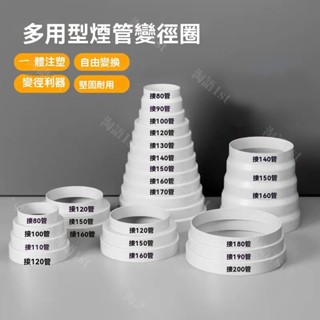 變徑轉接風管 ABS塑膠新風管道 變徑管接頭 轉孔徑 轉接頭 變徑接頭 轉換接頭 異徑接頭 喇叭口風管 排煙管 排風管