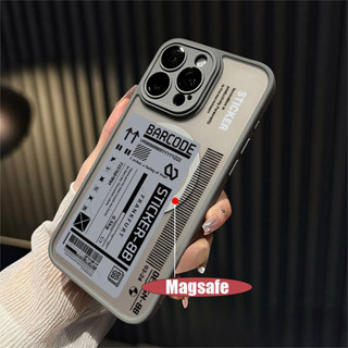 HP Iphone 15 promax 手機殼插圖設計標籤登機牌相機支援無線充電 magsafe 硬磨砂手機殼適用於 1