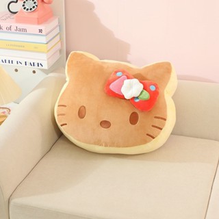 Sanrio 三麗鷗 kuromi 庫洛米 玉桂狗美樂蒂 可愛KT貓咪麵包抱枕婚禮床頭靠墊辦公室專用毛絨玩具公仔生日禮物