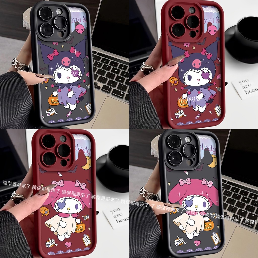 可愛 庫洛米美樂蒂手機殼 iPhone15 14 哀鳳13 12 i11 pro max XR XS XSMAX 保護殼