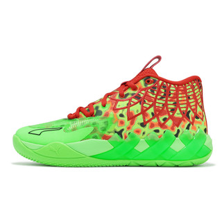 Puma 籃球鞋 MB.01 Thermal 男鞋 螢光綠 紅 LaMelo Ball [ACS] 31050801