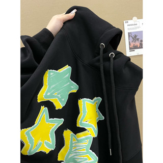 【現貨！當天出】重磅帽t 男生寬鬆落肩帽t秋冬季新款連帽衛 oversize長袖衛衣 純棉美式覆古風上衣大尺碼連帽大學t