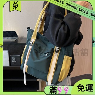 百貨商店帆布包 韓系ins 大學生 上課單肩包 輕便休閒手提包 斜挎包 補習袋 百寶袋 功課袋 萬用 手提包 便當袋