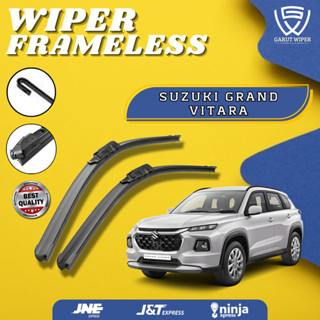 SUZUKI 1 套鈴木 Grand Vitara 汽車雨刮器無框軟模型 2PCS 左右