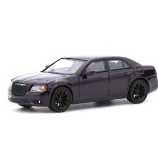 596 Model 1:64 克萊斯勒 300C 金屬紫色 模擬合金汽車模型絕版模型