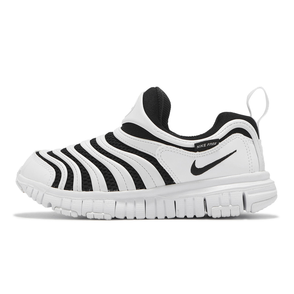 Nike 童鞋 Dynamo Free PS 中童 白 黑 毛毛蟲 小朋友 運動鞋 [ACS] IB7245-100
