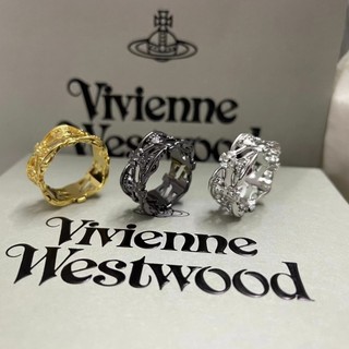Westwood Vivienne鏤空土星情侶戒指個性百搭簡約星球戒指