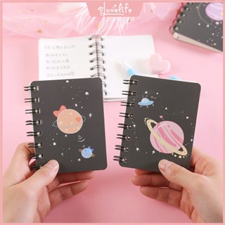 [Vlovelife]高雄有貨 韓國 2025 智順 夢幻星球側翻線圈本 學生隨身口袋記事本迷你筆記本A7小本子