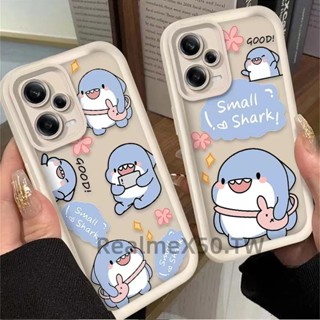 VIVO卡通小鯊魚防摔手機殼 適用Y21 Y20S Y50 Y17 Y15 Y12 Y16 Y17S Y19 Y20