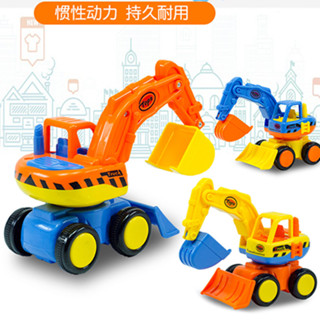 玩具 (Toys)/玩具車、交通工具玩具 (Toy Vehicles) 兒童寶寶卡通慣性工程車益智手推小汽車挖機男孩玩具